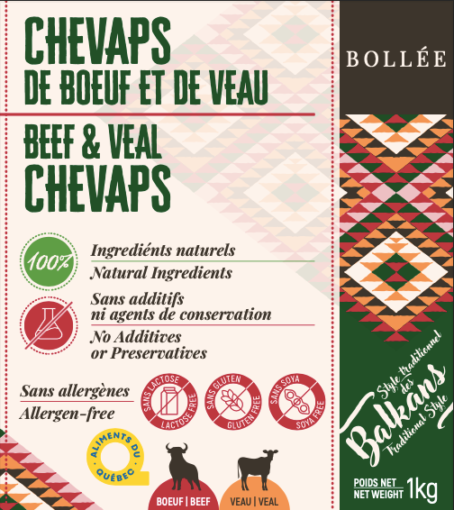 Chevaps Doux: 50% Boeuf et 50% Veau